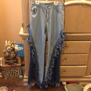 Two tone Bell bottoms size small